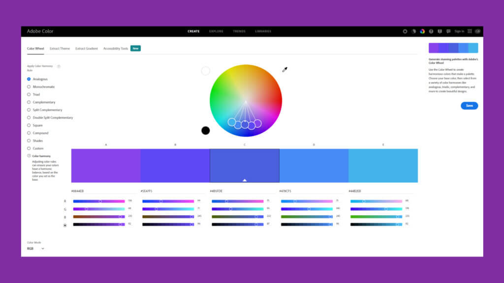 Adobe Color: Where color exploration meets design precision.