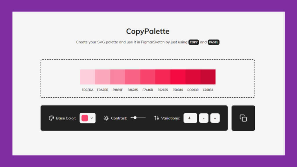 Copy Palette: Your guide to crafting consistent color palettes effortlessly.