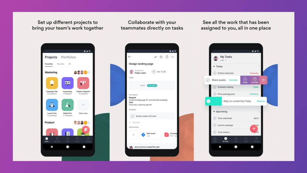 Asana brings all your work into one centralized location.